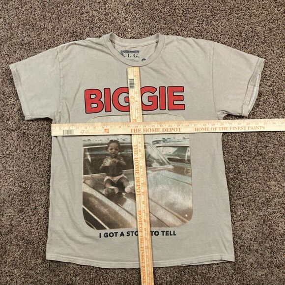 Notorious B.I.G. Biggie Smalls M/L Story To Tell Mens Medium Cotton Tee - Picture 4 of 6